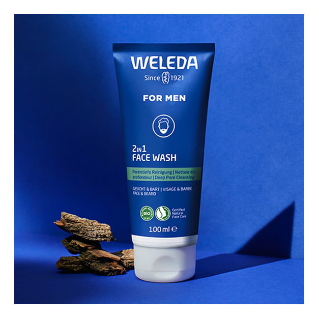 Weleda - Detergente viso 2 in 1 per uomo