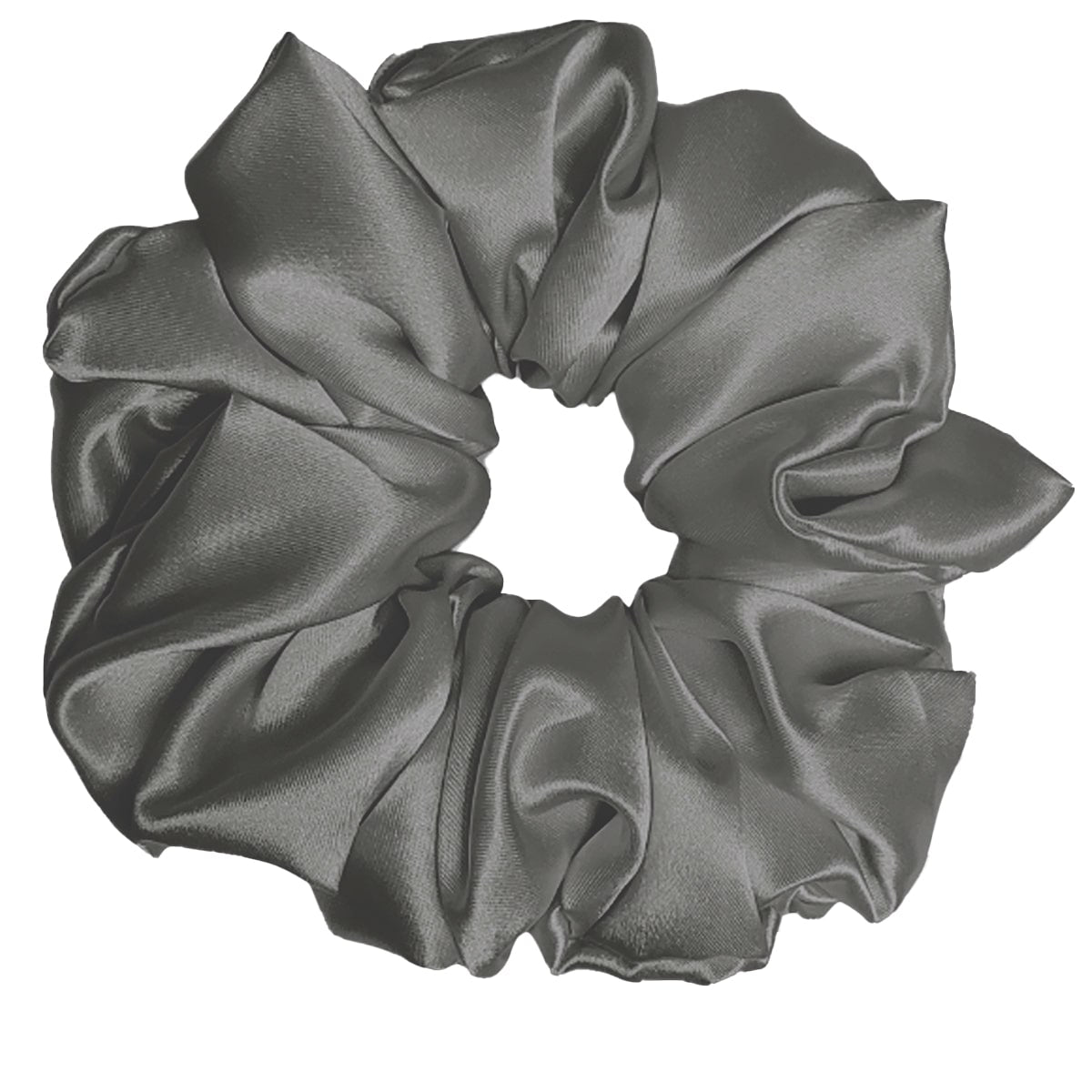 Scrunchie en Soie Premium Anthracite