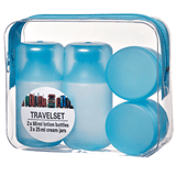 Petit kit de voyage bleu