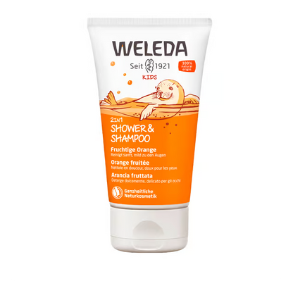 Weleda - Kids 2in1 Shower & Shampoo Orange fruitée