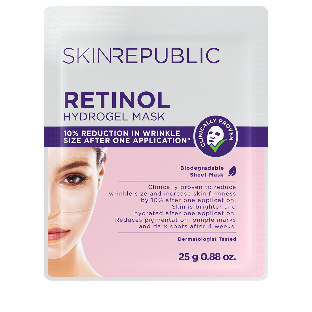 SkinRepublic - Masque Visage Hydrogel au Rétinol