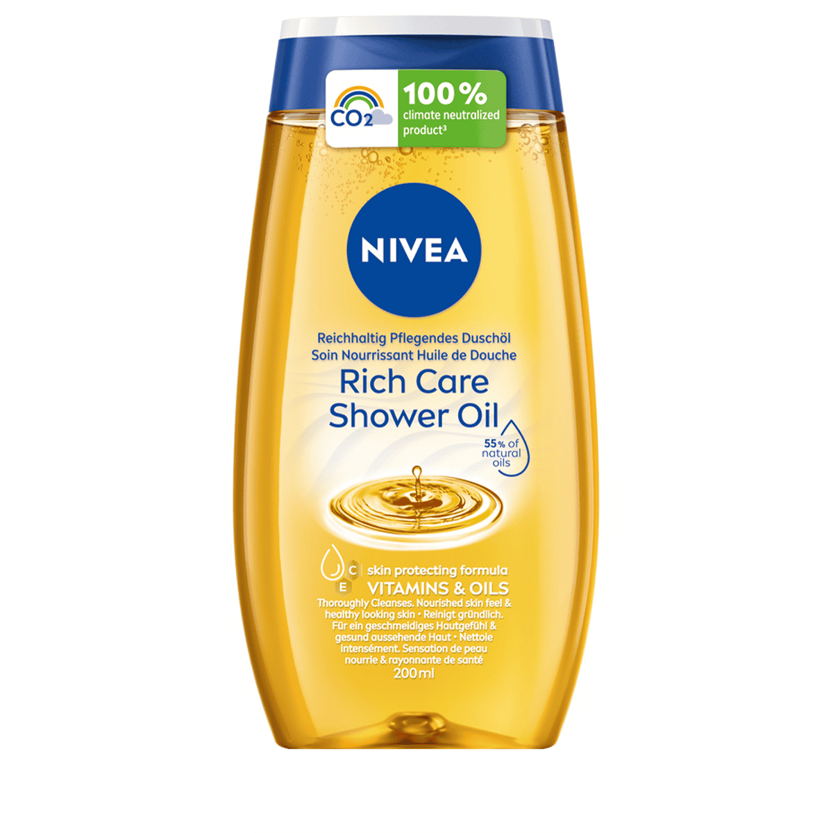 NIVEA - Huile de Douche Natural