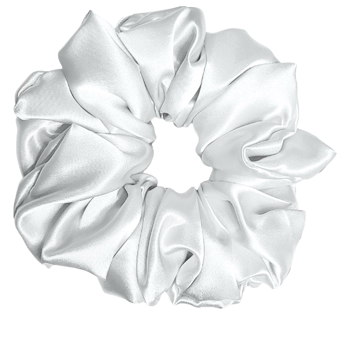 Scrunchie en Soie Premium Argent