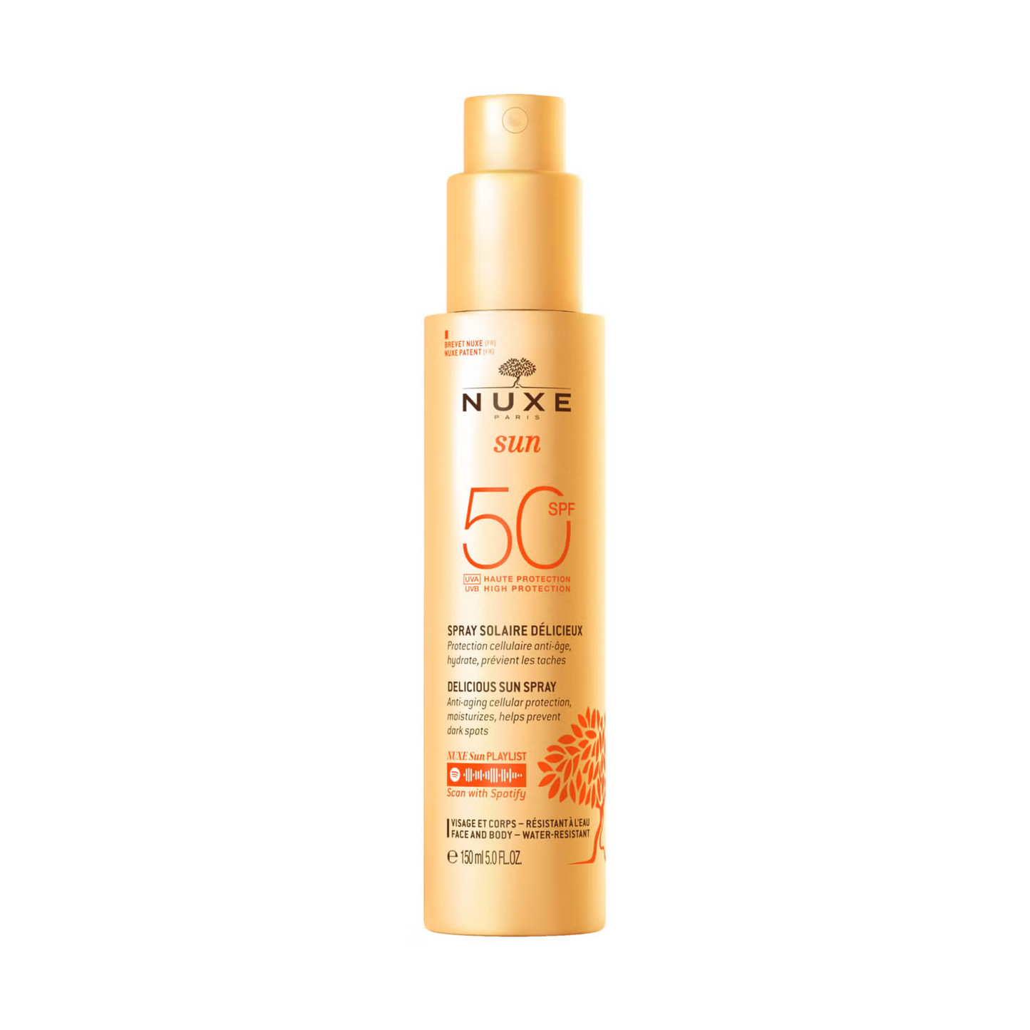 Nuxe - SPF50 - Spray Solare Viso e Corpo - Protezione Alta 