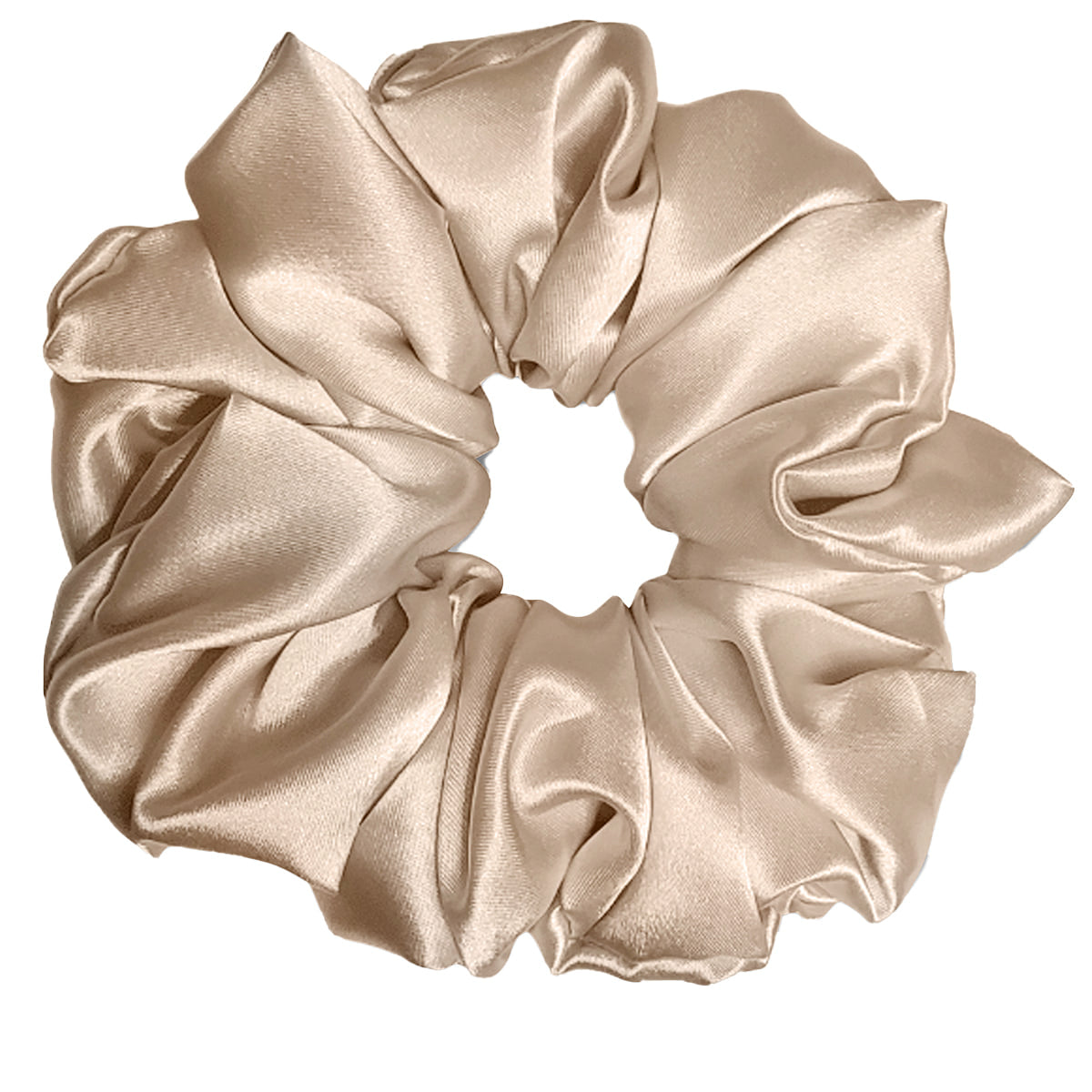 Scrunchie en Soie Premium Champagne