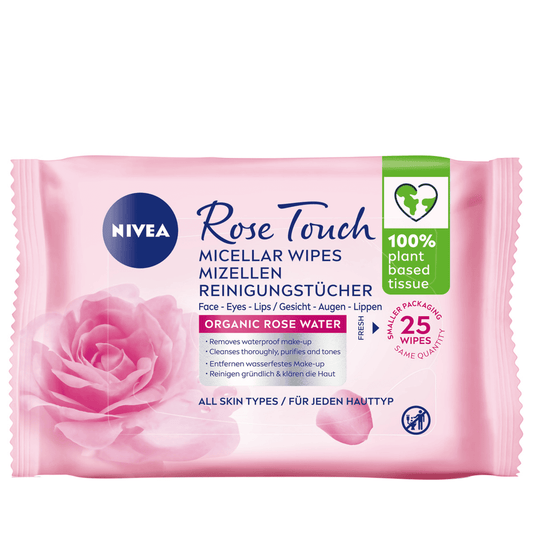 Eau de Rose Lingettes Démaquillantes