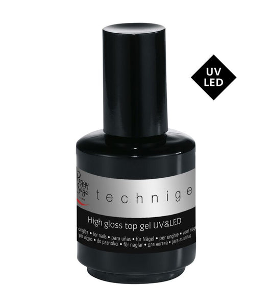 Peggy Sage - High Gloss UV&amp;LED - 15ml Gel di finitura tecnica ultra brillante