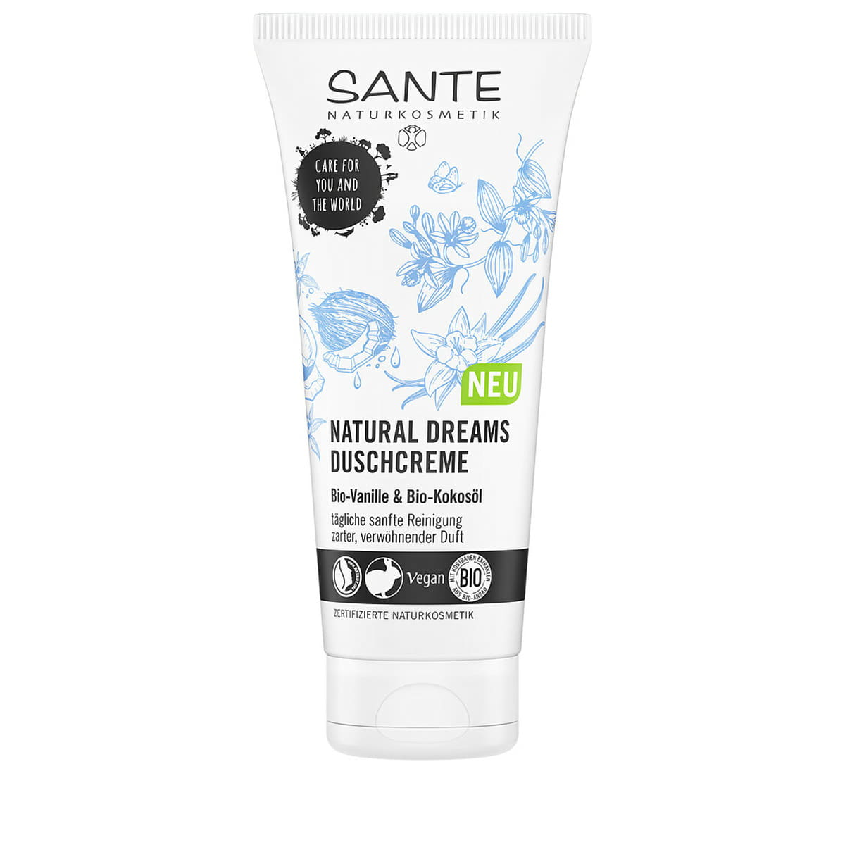 Crème De Douche Natural Dreams Vanille & Huile De Coco Bio