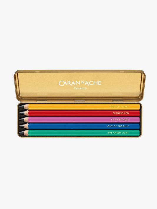 Crayons Graphite En Étui Métallique