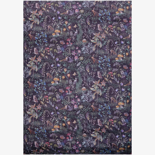 violet/à petits motifs / 160cm x 210cm