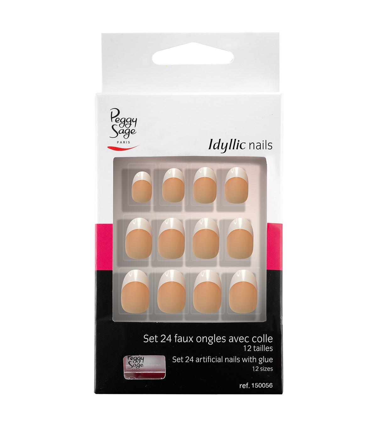 Peggy Sage - Kit 24 Faux ongles avec colle