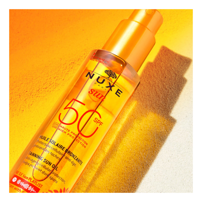 Nuxe - SPF50 -  Huile Bronzante Visage et Corps - Haute Protection