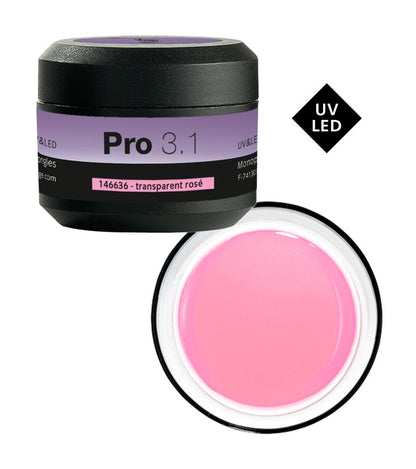 Peggy Sage - Pro 3.1 Gel monophase UV&LED - Transparent Rose