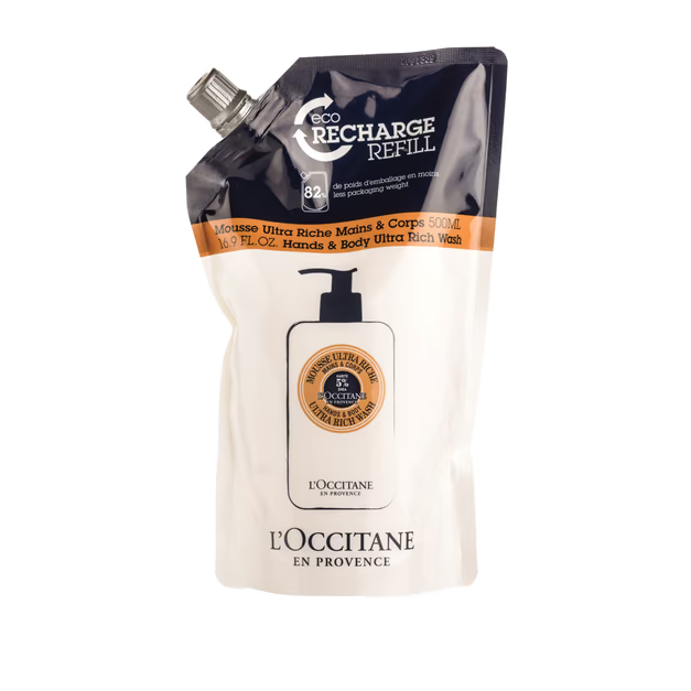 L'Occitane – Eco-Refill Ultra-Rich Shea Hand- und Körpermousse