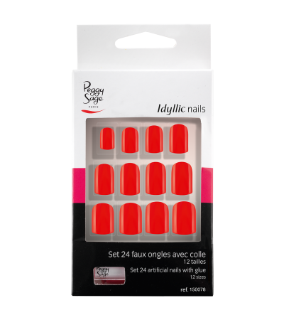 Peggy Sage - Kit 24 Faux ongles avec colle