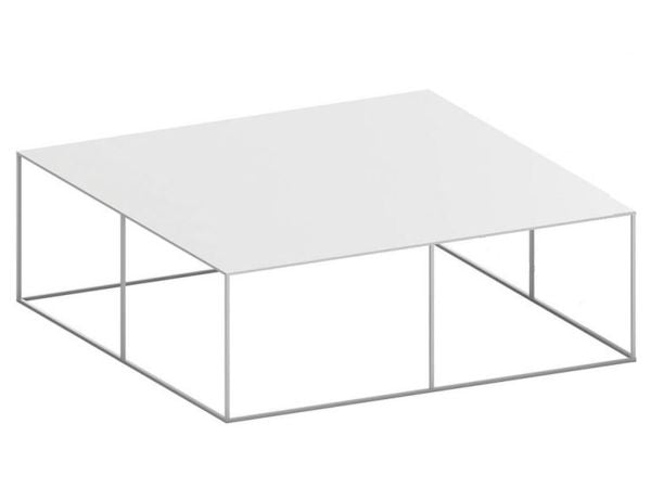 Slim Irony low table 100x100 cm