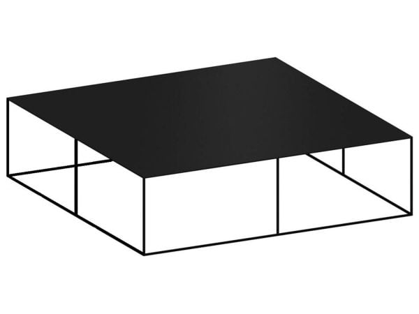 Slim Irony low table 100x100 cm