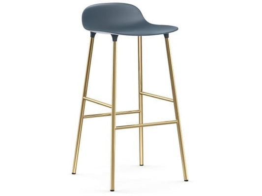 Form Barstool 75 cm Brass