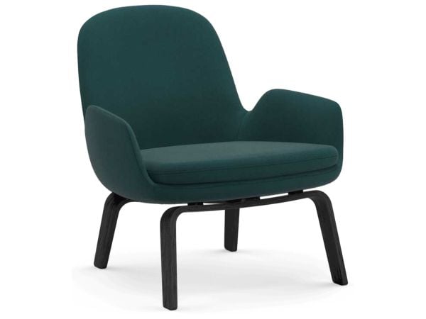 Era Lounge Chair Low Black Oak