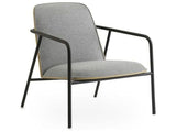 Pad Lounge Chair Low Black Steel