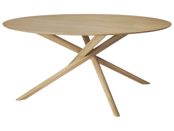 Table Mikado en chêne - ronde Ø 150 cm