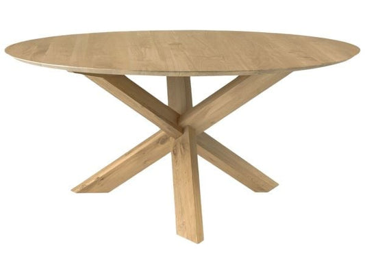 Table Circle en chêne - vernis Ø 163 cm