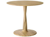 Table Torsion en chêne - vernis - 90 cm