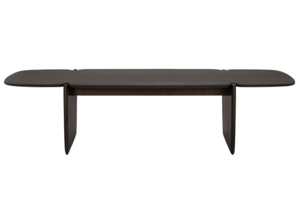 Table basse PI en acajou - brun foncé - vernis