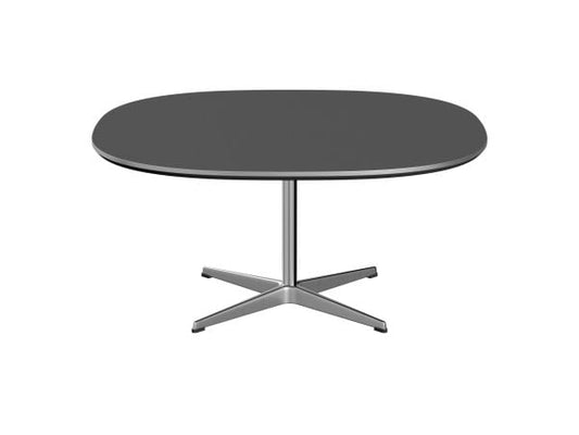 Ø 100 cm / Fenix laminé gris Bromo / Central 4 branches - Alu et acier brossé satiné